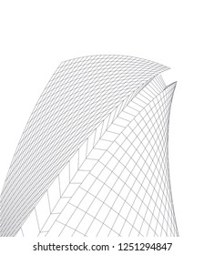 abstract architecture building