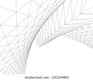 abstract architecture building