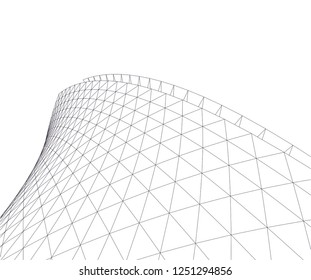 abstract architecture building