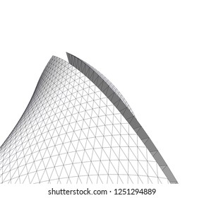 abstract architecture building