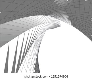 abstract architecture building