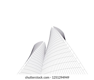 abstract architecture building