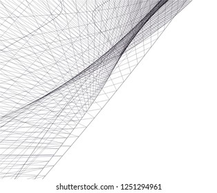 abstract architecture building