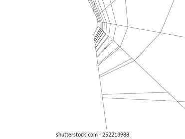 abstract architecture building