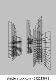 abstract architecture building