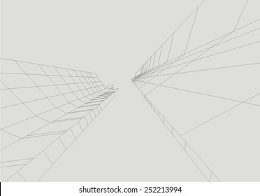 abstract architecture building