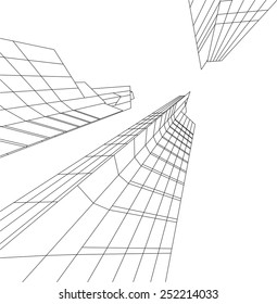 abstract architecture building