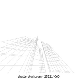 abstract architecture building