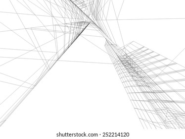 abstract architecture building