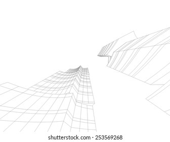 abstract architecture building