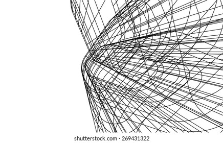 abstract architecture building