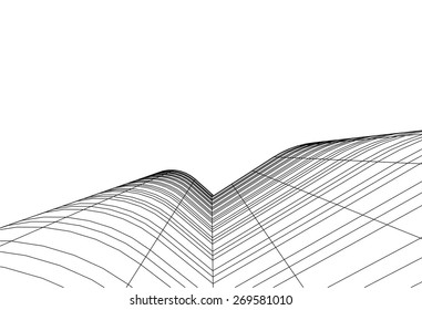 abstract architecture building