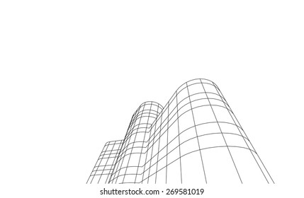 abstract architecture building