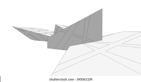 abstract architecture building