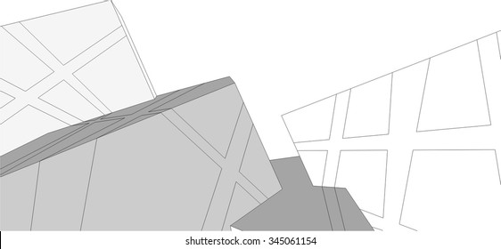 abstract architecture building