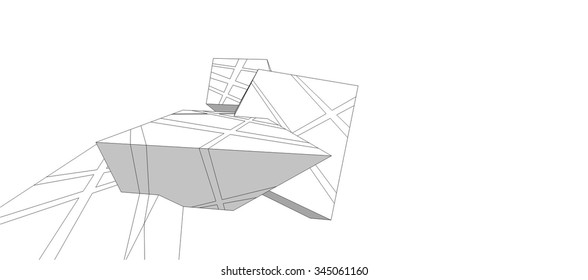 abstract architecture building
