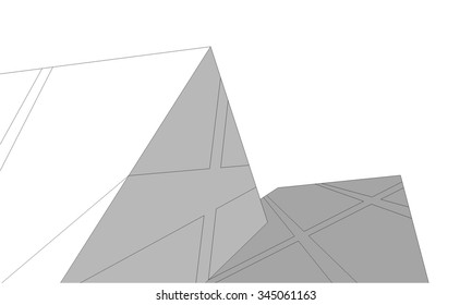 abstract architecture building
