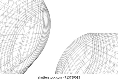 abstract architecture building