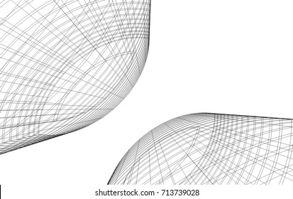 abstract architecture building