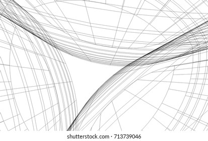 abstract architecture building