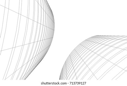 abstract architecture building