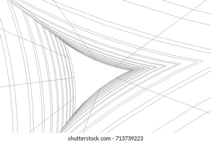 abstract architecture building