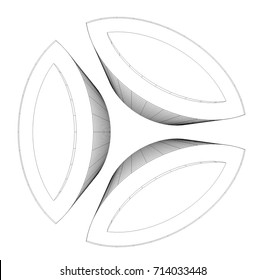 abstract architecture building