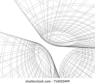 abstract architecture building