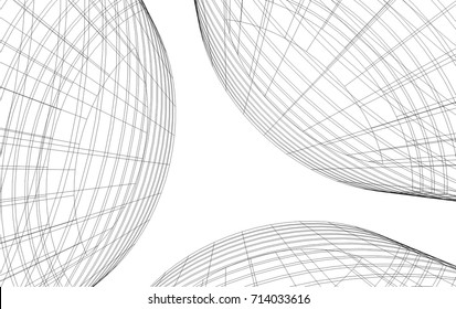 abstract architecture building