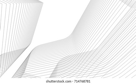 abstract architecture building