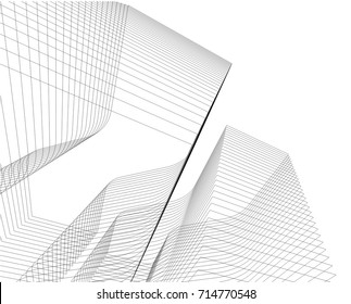 abstract architecture building