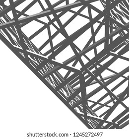 abstract architecture building 3d