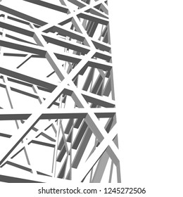 abstract architecture building 3d