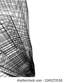 abstract architecture building 3d