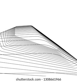 abstract architecture, building 3d 