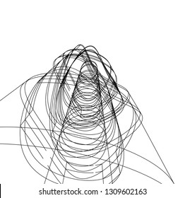 abstract architecture, building 3d 