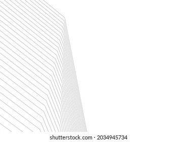 abstract architecture building 3d drawing 