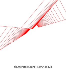 abstract architecture building 3d illustration