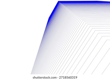 Abstract architecture building 3D rendering