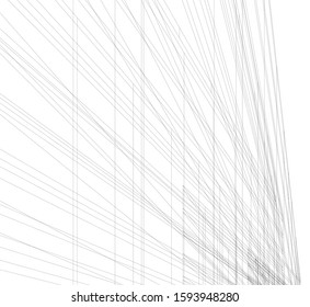 Abstract architecture building 3d vector illustration