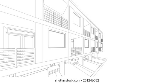 abstract architecture building background