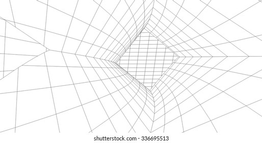 Abstract architecture building. Futuristic background