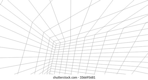 Abstract architecture building. Futuristic background