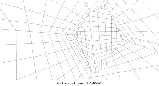 Abstract architecture building. Futuristic background