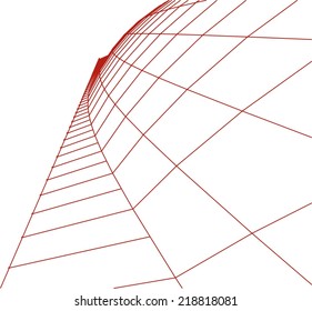 abstract architecture building sketch vector