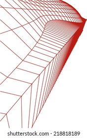 abstract architecture building sketch vector