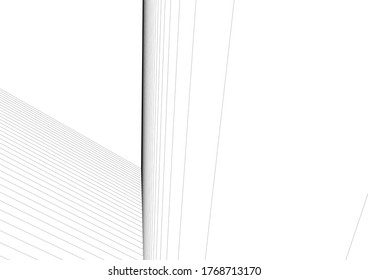 ilustración 3d del vector de construcción de arquitectura abstracta 
