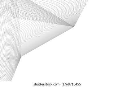 abstract architecture building vector 3d illustration 