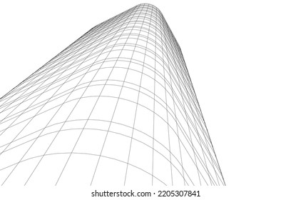 Resumen arquitectura construcción vector 3d ilustración