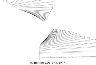 Resumen arquitectura construcción vector 3d ilustración